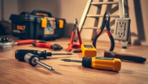 Ferramentas para trocar tomada