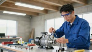 Instalação de bomba de água