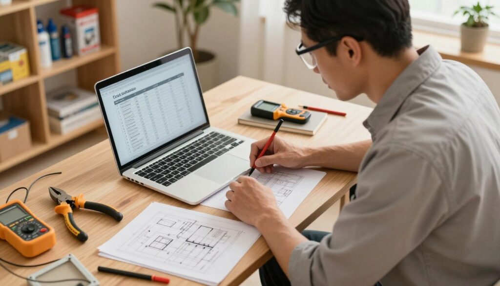 orçamento de eletricista